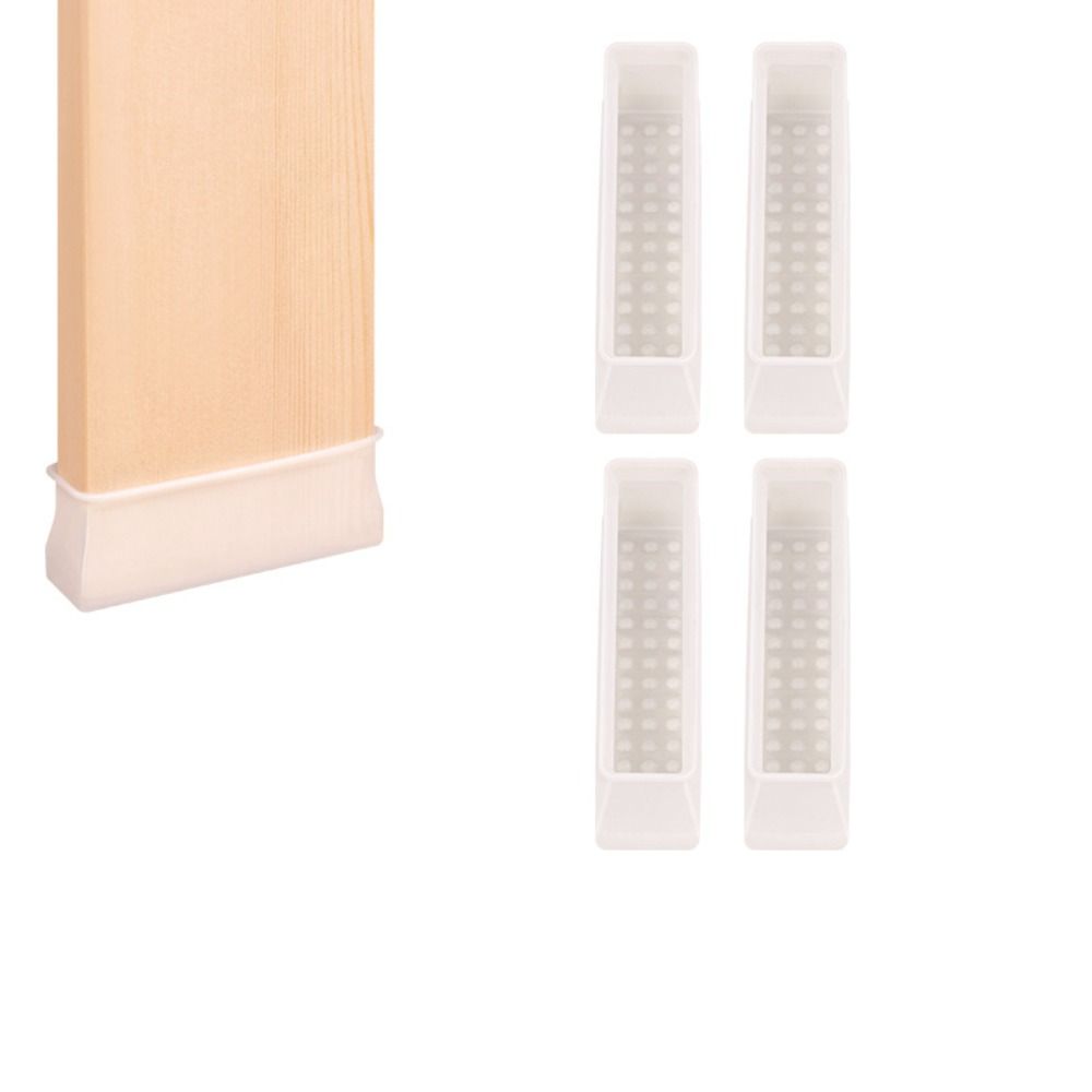 

4 Pc/Bag Thickened Floor Protective Cover Soft Rectangular Bed Foot Cover Table and Chair белый