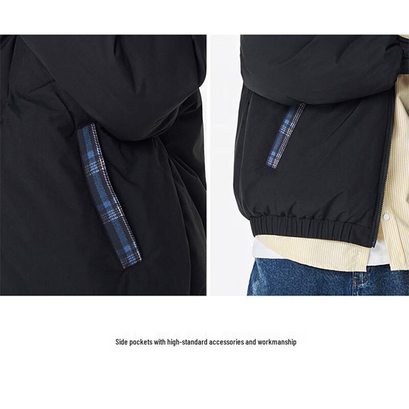 PLAYBOY Men's Stand Collar Winter Padded Jacket