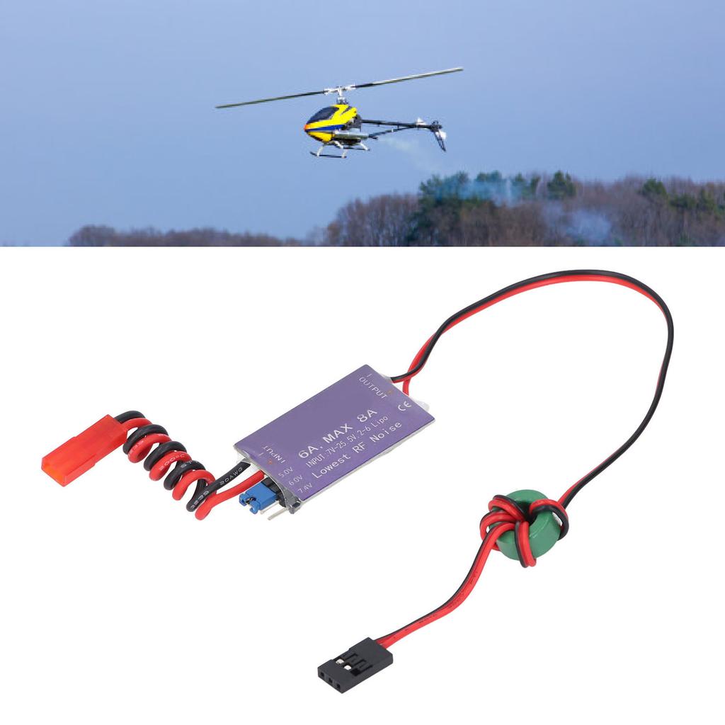 UBEC Voltage Regulator External Regulator Module for RC Helicopters 7-25.5V Battery Pack Input 5V 6V