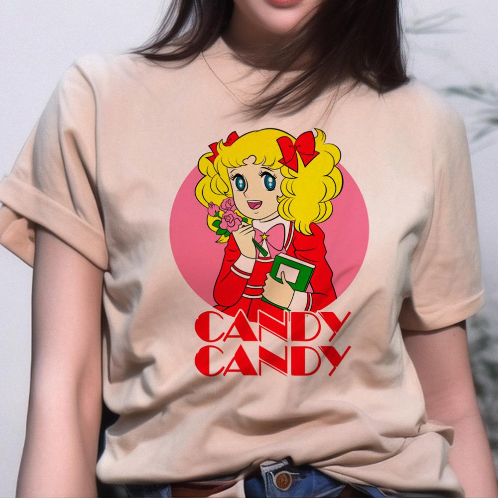 Candy Candy Tshirts Women Summer T Shirt Girl Harajuku Clothes