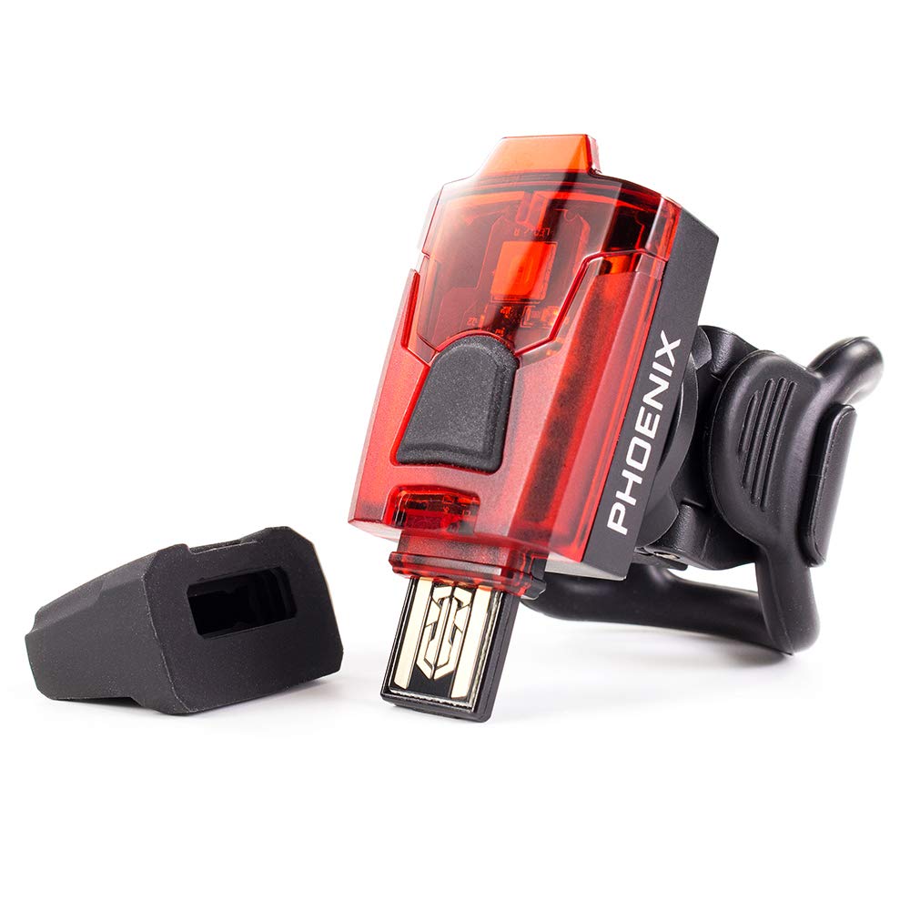 SERFAS HLMT-2 Phoenix 15 Lumen Rear Bicycle Light, Black, One Size [Helmet Compatible]