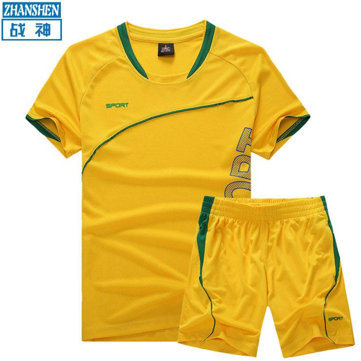 Football jersey set men's and women's printing [manufacturer wholesale/distribution] light version training jersey children's football jersey