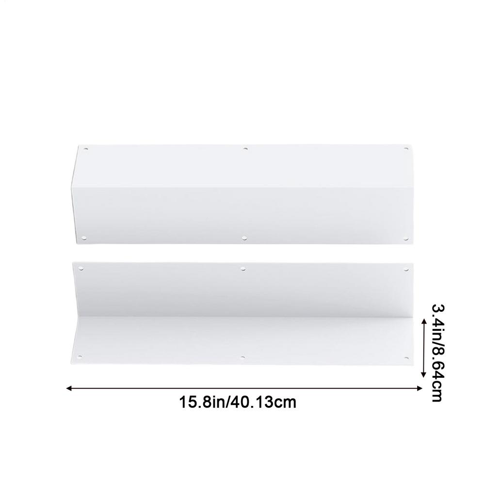 

Кутові захисні панелі для сайдингу 3,4x3,4x15,8 дюймів 2 штуки Кут 90 градусів Гладка зовнішня сторона Кутові панелі для будівництва будинку Для дому Будинку білий