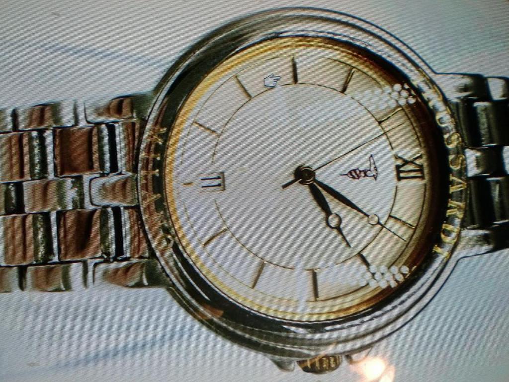 [USED] Free shipping Trussardi watch /131