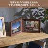HAKUBA Wooden Photo Terrier 2L Brown Frame, 3, Size, 2-Panel Horizontal, FWTR3-BR2L2Y