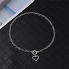 Punk Retro Heart Pendant Choker Collar Hip Hop Chunky Thick Chain Necklace Women Jewelry Gift