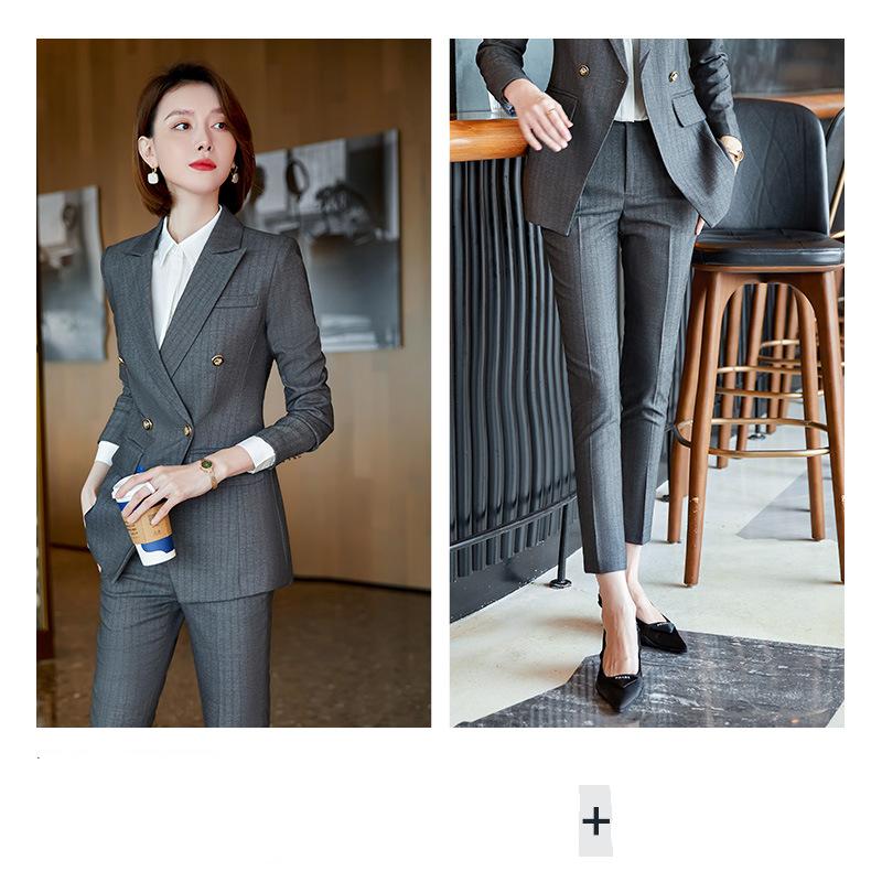 Conjunto de traje profesional de primavera y otoño para mujer, traje de trabajo Formal de negocios