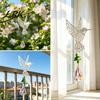 Faux Crystal Suncatcher Hanging Metal Hummingbird Suncatcher, Prisms Window Colorful Light Prism Decor Rainbow Maker Ornament for Garden, Home