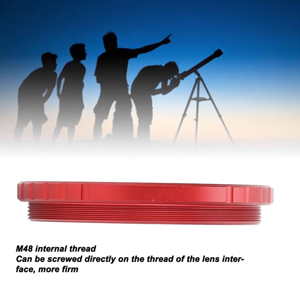 Telescope Dust Aluminum Alloy Screw Lens M48 X Suitable for Telescope Primary and Cap, Cover, 0.75mm, Eyepieces, Mirrors, Cameras.