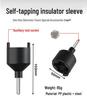 Self-Tapping Insulator Sleeve for Livestock Electronic Pulse Fence