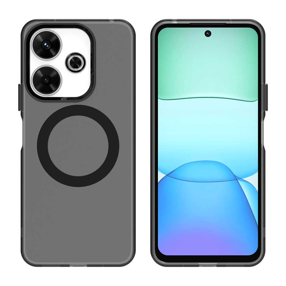 Magsafe Matte Phone Case For Xiaomi Redmi 13 5G 13 4G Note 13R Protective Case Magnetic Wireless Charging Shockproof Back Cover