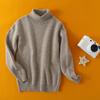 Premium Children's Cashmere Sweater: Boys' Half-Neck & Girls' Base Layer Wool Jumper
