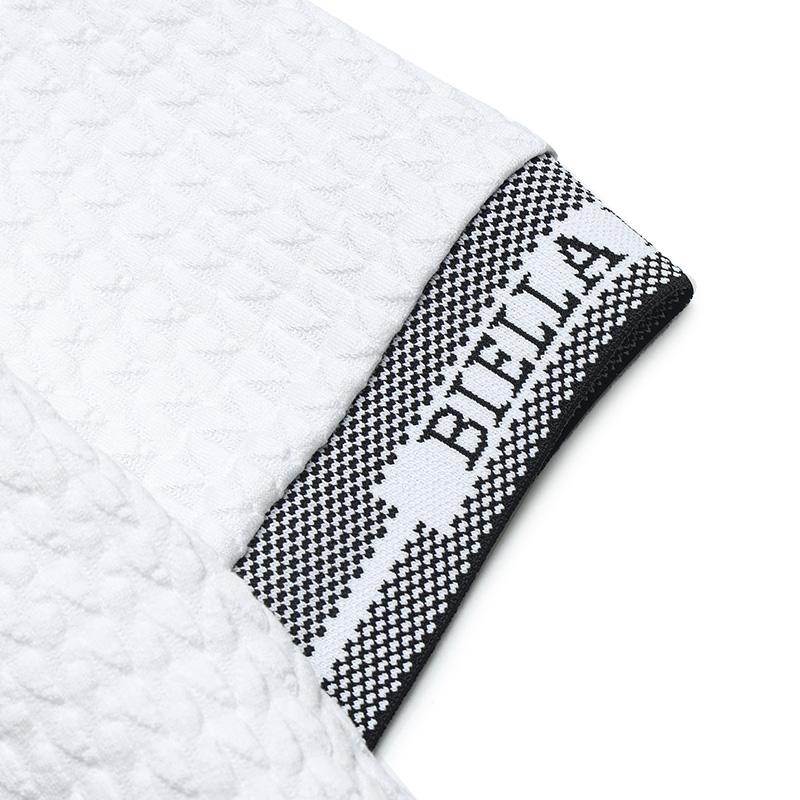 New FILA EMERALD Polo Shirt Women's Mist White F11W524108F-WT