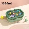 Bento Box Plastic Large Capacity Lunch Box with Soup Bowl and Spoon Children School Picnic Compartment Food Container Gifts