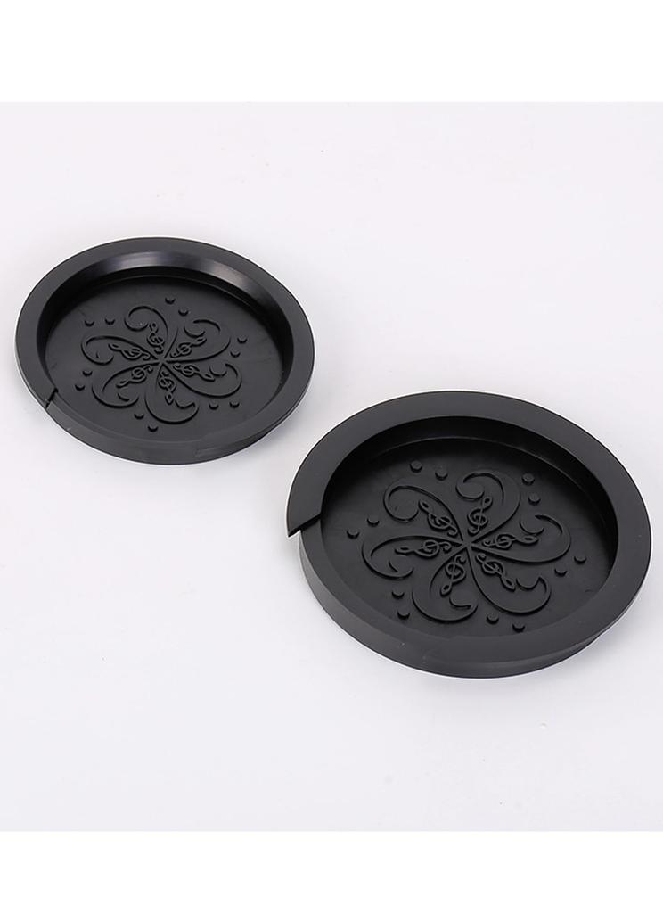 Botocoo Soundhole Cover Guitar Silicone Acoustic Guitar Silent Pickup Practice 2 Sizes Easy to Compatible with Acoustic Guitars Mute, Mute, Mute,