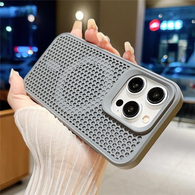 For iPhone 16 Pro Max Luxury Magsafe Magnetic Heat Dissipation Mesh Phone Case For iPhone 11 12 13 14 15 16Plus Protective Cover