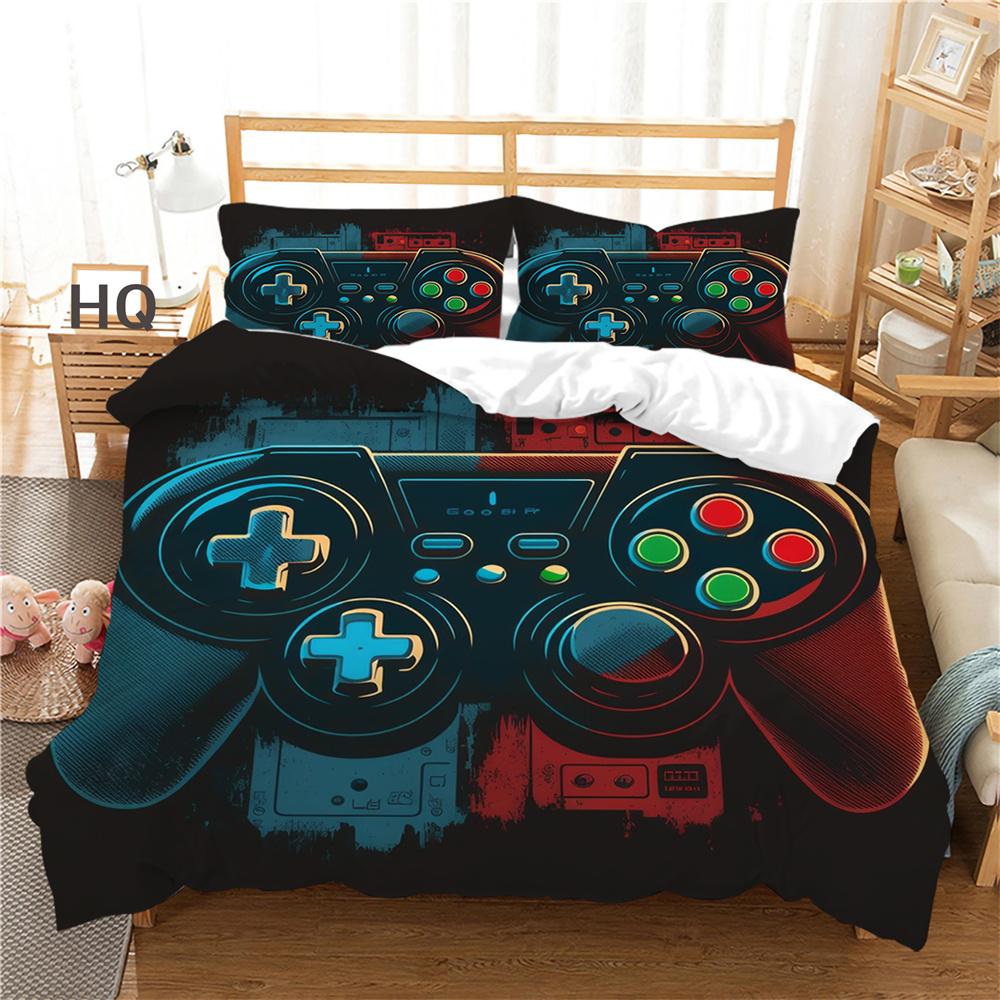 3D Game Console Printing Bed Clothes Teens Full Size Bedding Set Cover Design High Quality Home Textiles