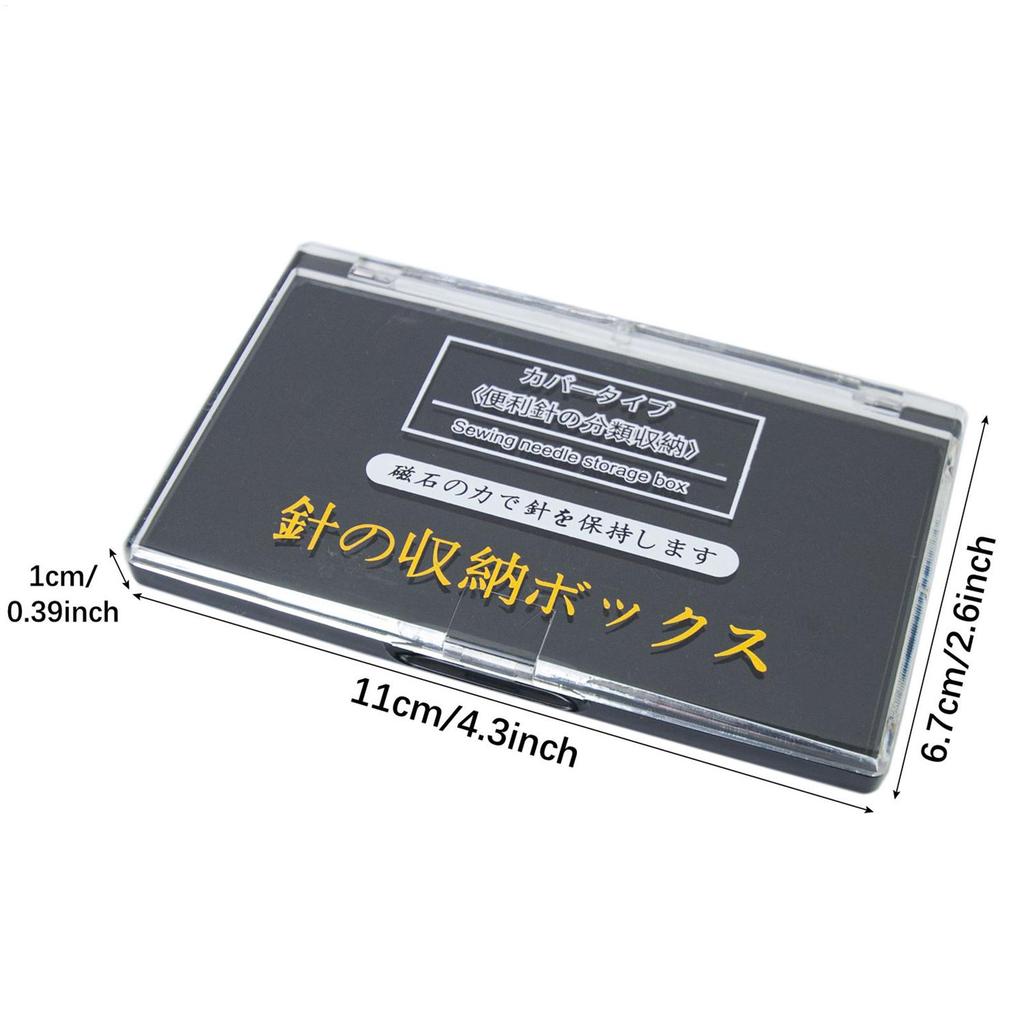 Magnetic Needle Case Transparent Cover Compact Organizer Sewing Needle Organizer Travel Home Indoor Crafting Drawers Handbags
