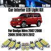 10Pcs Canbus LED Interior Map Dome Trunk Light Kit Accessories For Dodge Nitro 2007 2008 2009 2010 2011 2012 Car Bulbs Lighting