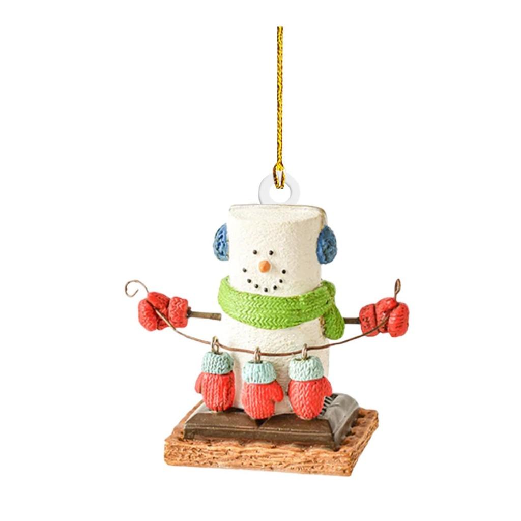 

Acrylic Festive Cartoon Snowman Ornament For Living Room And Holiday Decoration червоний