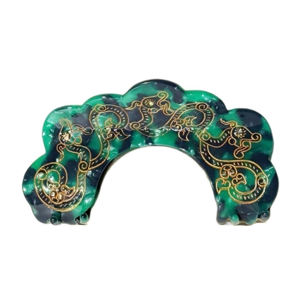 Acetic Acid Chinese Style Shark Clip Exquisite Antique Style Grab Clip  Woman Girls