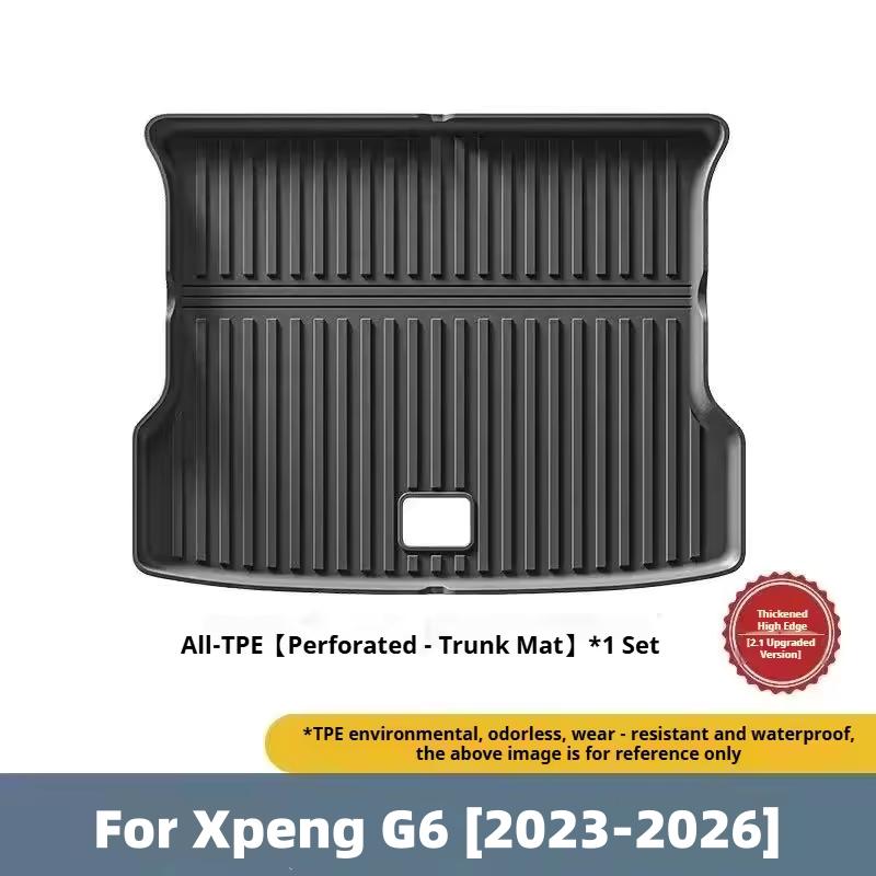 For Xpeng G6 2023-2026 Car Trunk Mat TPE Rear Seat Backrest Protective Pad Trunk Lower Layer Mats Trunk Anti-Scratch Cargo Liner