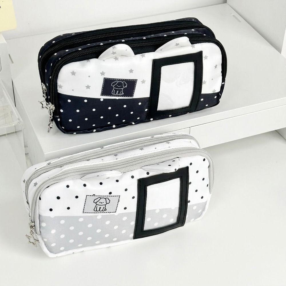 Große Stiftebox mit Fotofenster Federmäppchen INS-Stil Federmäppchen Geschenk