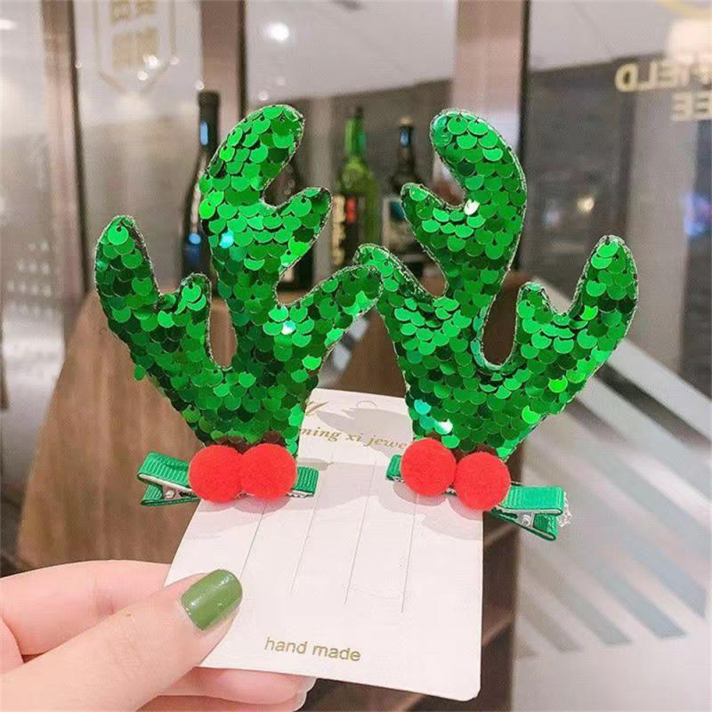 Cartoon Weihnachten Kopfschmuck Niedliche Hirschohr Geweih Haarnadeln Haarspangen Weihnachtsmann Schneemann Stirnband Haarband Kinder Kopfschmuck