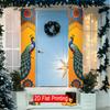 Wedding Door Banner Indian South Asian 1 Pair Polyester 30.48x179.83cm Indoor Outdoor Decor