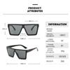 New Thick Frame Sunglasses Trend Box Foreign Trade Glasses Personality Big Frame Sunglasses WOMEN'S Sunglasses MEN'S Sunglasses