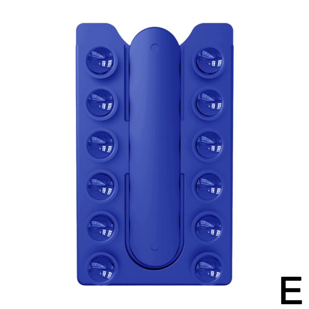 

2 в 1 задняя наклейка присоска держатель мобильного телефона силиконовый коврик для чашки смартфон настенная подставка для стеклянной плитки гладкие стены или стол синий