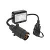 Trailer Connector European 7 Pin to American 4 Pin Taillight Circuit Converter for Caravan Boat Trailer