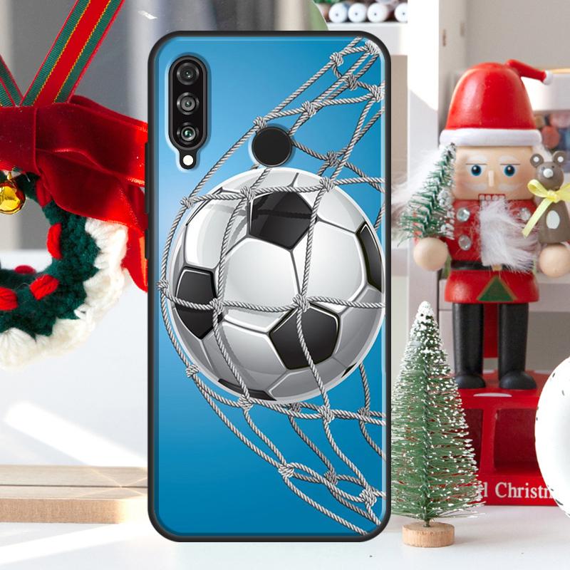 Football Soccer Ball For Huawei Nova 12i 11i 8i 12s Y73 Y72 Y61 Y91 Y90 Y70 Y60 9 10 SE P60 Pro P30 P40 Lite Case