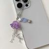 Jellyfish Phone Charm Keychain Pendant Phone Strap Acrylic Texture Phone Chain Suitable for Fashion Enthusiasts Present