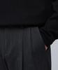 Musinsa Standard Heavyweight Fleece-Lined Real Wide Hidden Elastic Waist Slacks [Charcoal Gray]