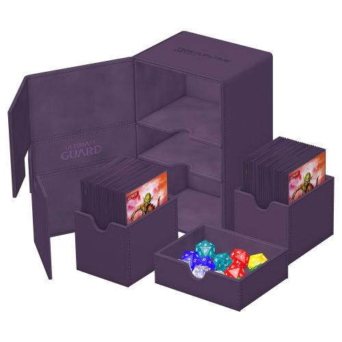 Ultimate Guard Twin Flip Tray Deck Case 160+ Xeno Skin Monochrome (Purple)