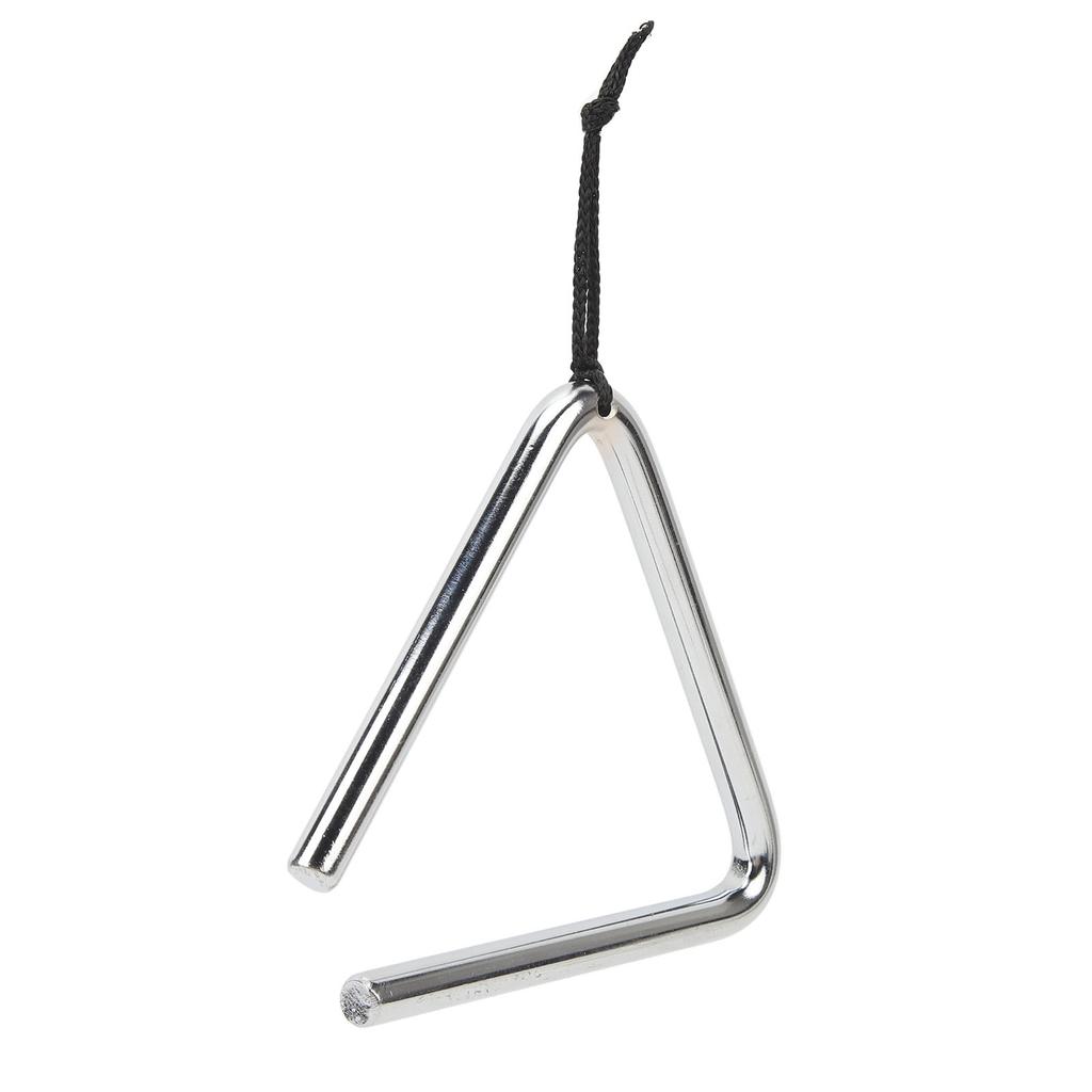 Triangle Percussion Instrument 4 Inch Stainless Steel Hand Percussion Triangle for Music Education Dinner Ringtone