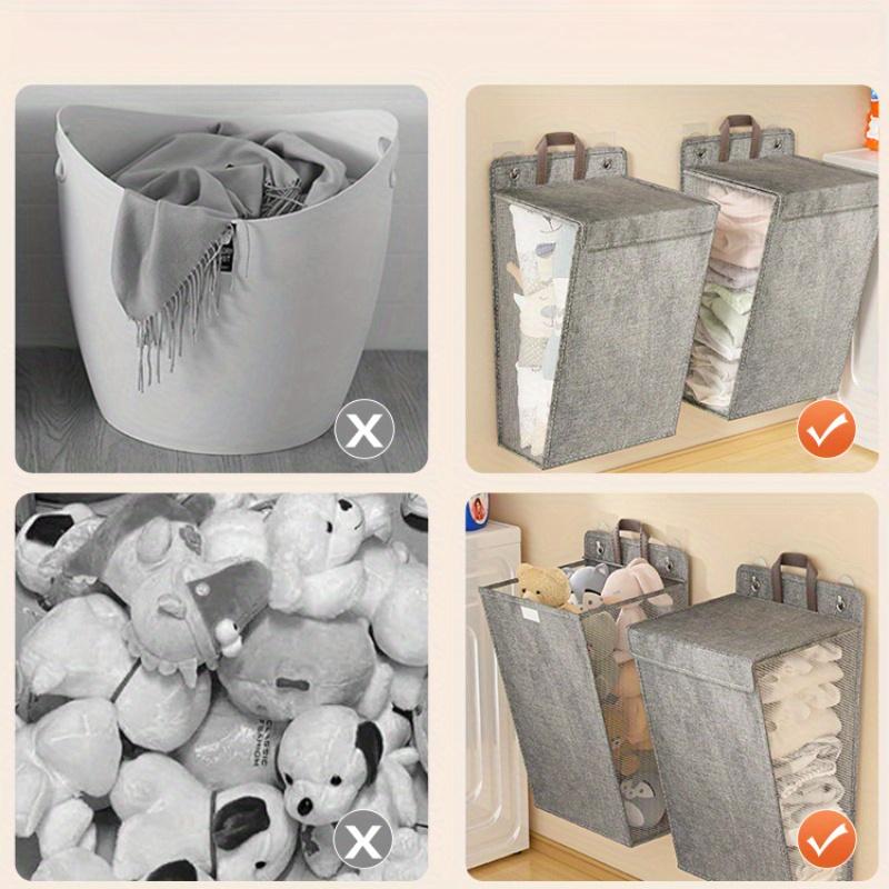 Wall-Mounted Laundry Baskets for Storing Dirty Clothes, Suitable for Bathrooms And Home Use. Providing Ample Space