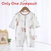Baby Cotton Romper With Long Sleeves For Newborns Summer Safe Skinfriendly