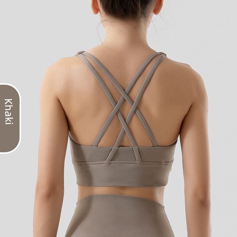 New Arrival Sports Intimates Women's Autumn Bubble Wrap Push up Bras High Strength Fitness Training Yoga Clothes Vest Bra Summer