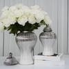 Home Decor Vase Ornaments TV Cabinet Ceramic Vase Silver Plated Gold Plated General Canned Jewelry Storage Jar Ceramic High Vase