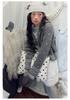 Simple Korean Polka Dot Jacquard Sweater - Women's Autumn/Winter Hooded Knit Top M31