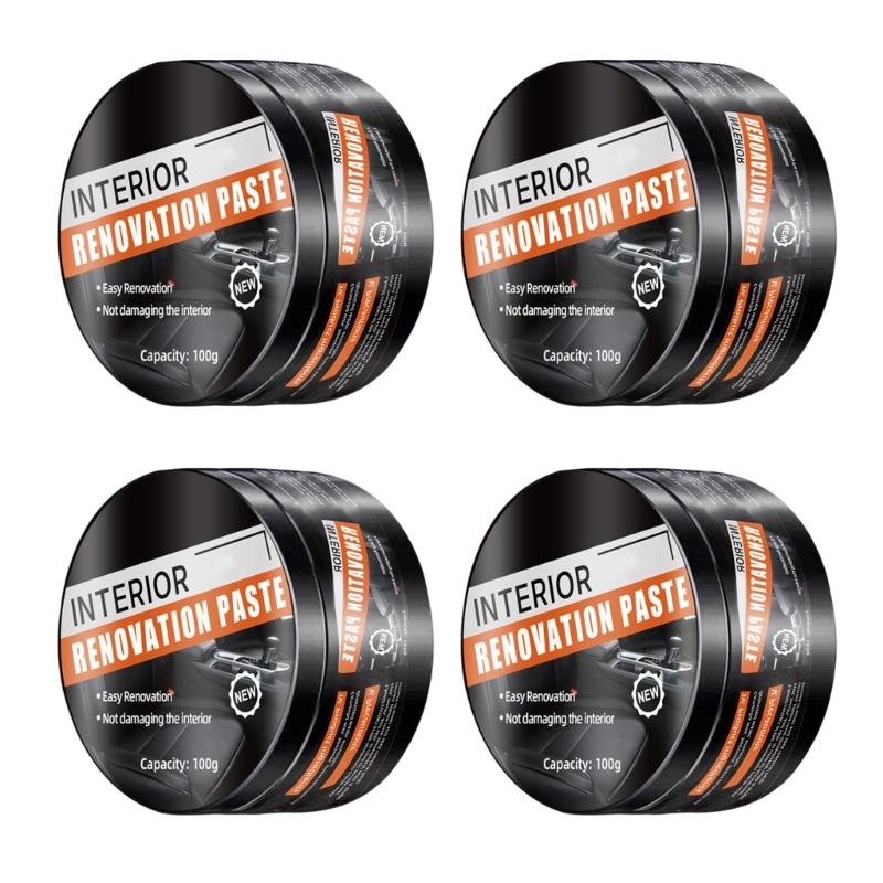 

4pcs/Set Plastic Part Restorer Renovation Coating Plastic Refurbish Paste Plastic Coating Revitalizing Coating Paste 1