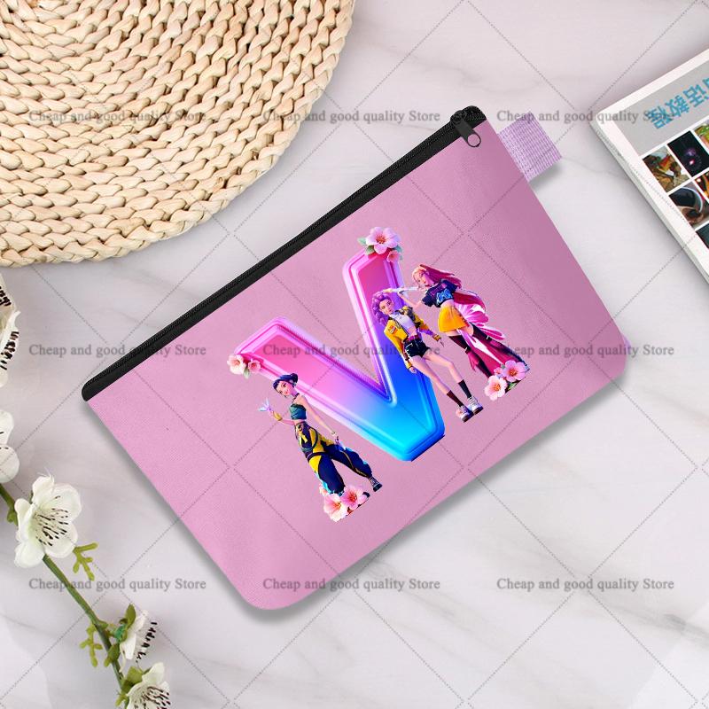 KPop Demon Hunters Pencil Case Cute Multipurpose Bag Fashion Anime Portable Cosmetics Storage Printing Go To School Beautiful Gift for Kid