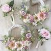 DIY Craft Xmas Vine Hanging Blank Ornament White Garland Wicker Wreath Christmas Decoration Rattan Ring