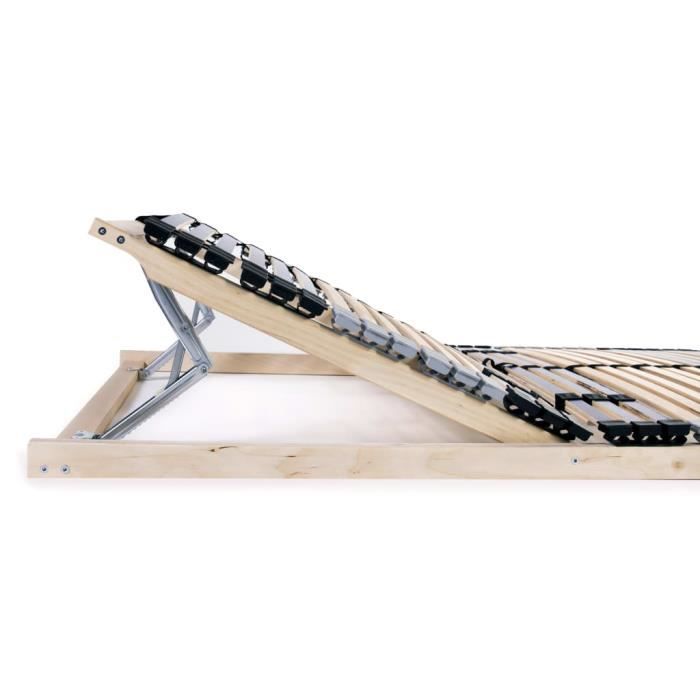 VidaXL Slat Bed Bases 2 Pcs with 42 Slats 7 Zones 80x200 Cm