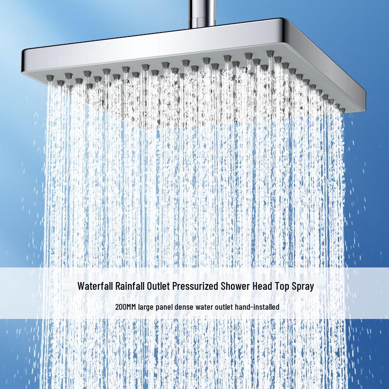 Larsd Pressurized Square Overhead Shower Head