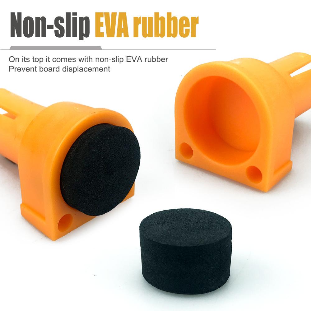 Adjustable Workbench Tenon Stopper, 19/20mm Dog Hole Bench Stop with Non-Slip Pad for Woodworking Desktop Clamping and Positioning