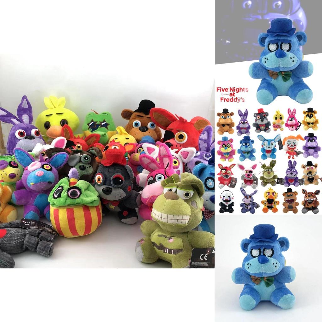 18cm Midnight Bear Plush Toy Super Soft Short Plush Stuffed Animal Cartoon Style Ideal Game Accessory