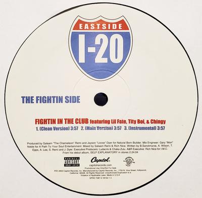 12inch Record I-20 - Fightin In The Club SPRO18153 Capitol Records 2003 US Rap & Hip-Hop/R&B Used